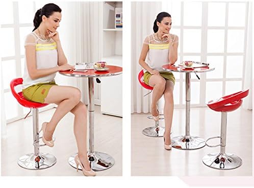 XDAILUYYDS Barhocker 2er Set aus ABS-Kunststoff, Minimalistische Leisure, Drehstuhl, Höhenverstellba
