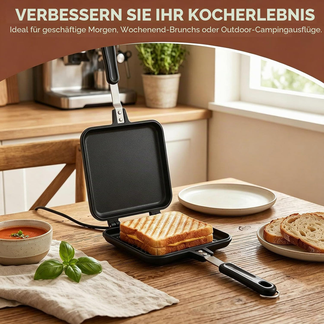 Frühstücks-Sandwichmaker Sandwich-Toaster, Camping-Sandwich-Maker, The Deep Fill Sandwich Toaster, b