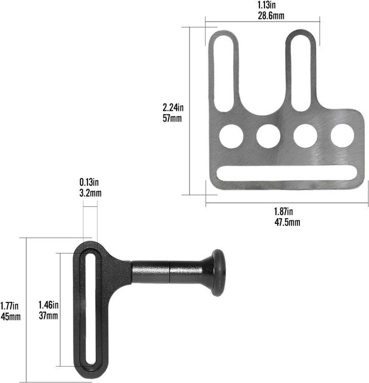 uslöser-Verlängerungshebel, Auslöser-Halterung, Adapter für Tauchschale, Stabilisator, Unterwasserka