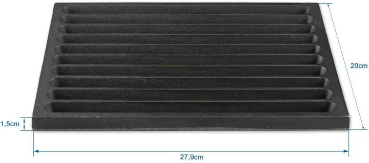 Grillrostprofi Ascherost - Feuerrost - Kohlerost - Kaminrost in Premium-Qualität, Gusseisen, 20 x 28