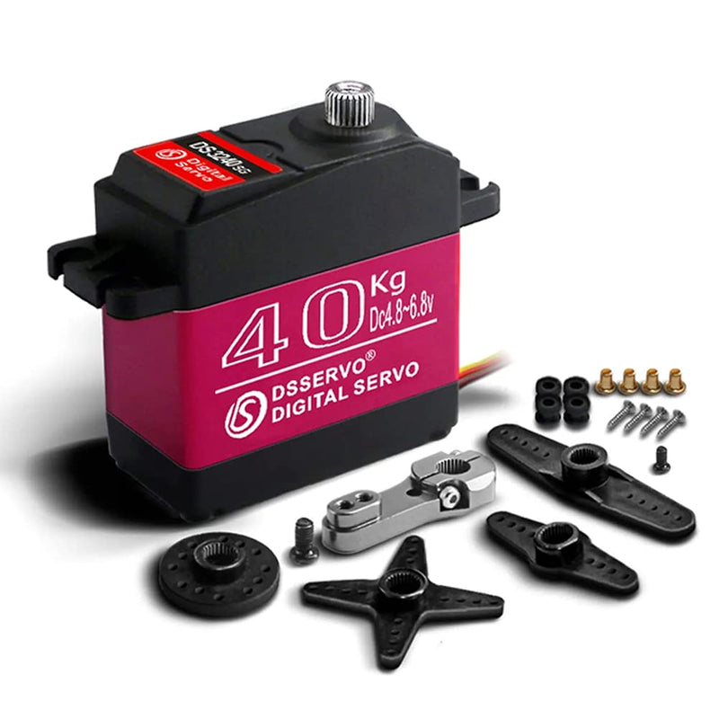 ANNIMOS RC-Servo-Motor, 40 kg, hohe Geschwindigkeit/Drehmoment, Edelstahl, wasserdicht, Standard-Dig