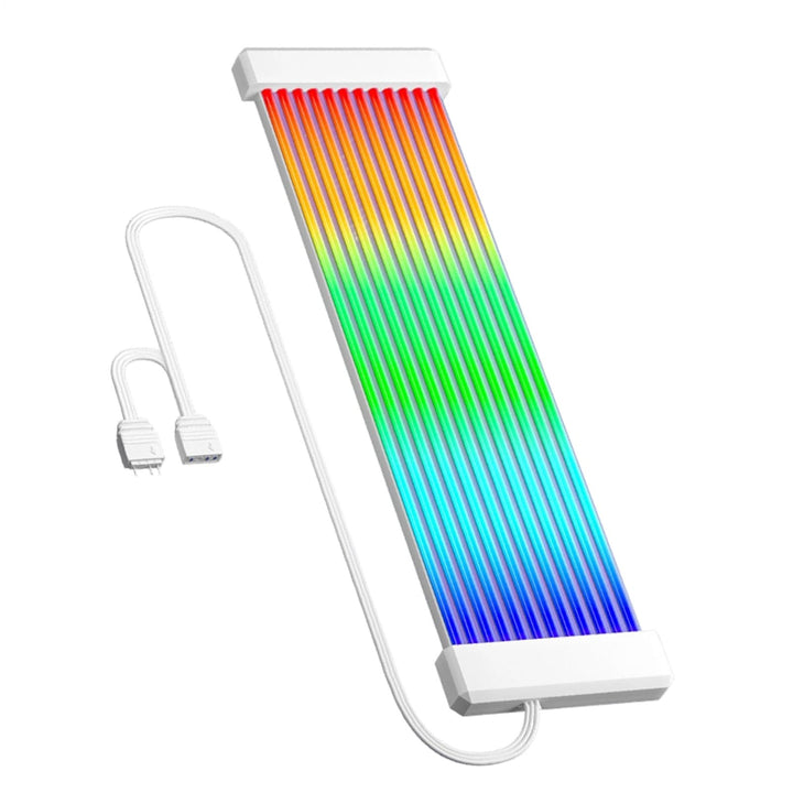 RGB-LED-Streifen, Neon-Silikonkabel, 24-polig, Kabelabdeckung für Motherboards, für Grafikkarte, Com