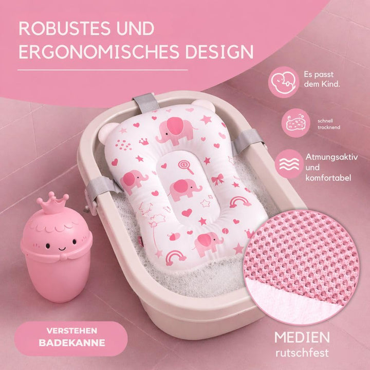 Baby Badewanneneinsatz – Baby Badewannenkissen für Badewanne - Babywanne Einsatz &amp; Badewannensitz ab