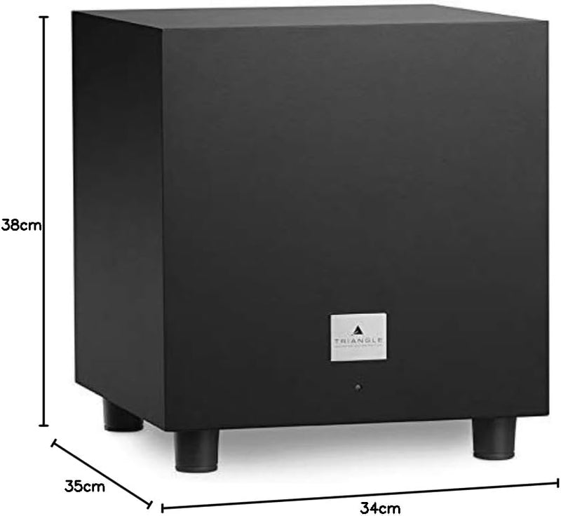 TRIANGLE – Tales 340 Subwoofer mit 200W Verstärker – Bassreflex – 25 cm Lautsprecher – Cinch/LFE-Ein