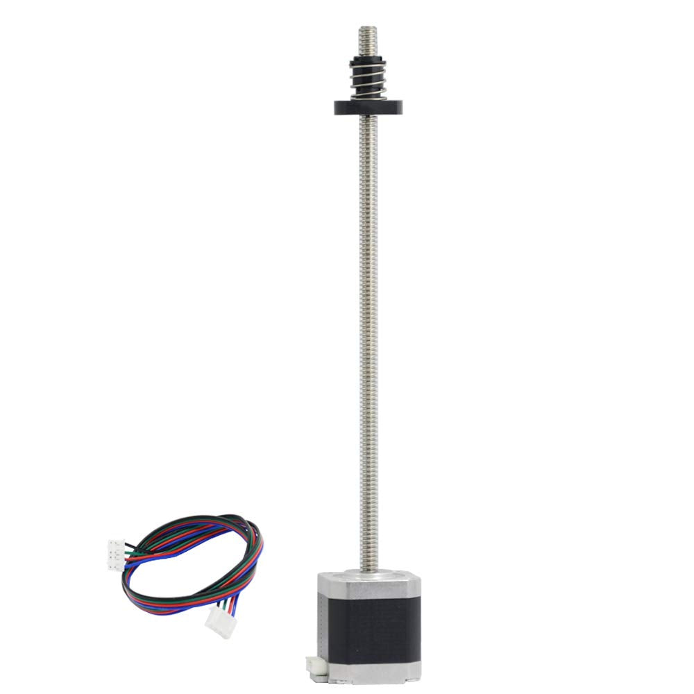 Iverntech NEMA 17 Schrittmotor mit Integrierter 2 mm Steigung 310 mm T8 Leitspindel für 3 Drucker Z-
