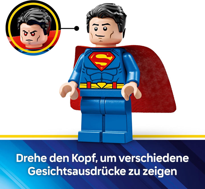LEGO DC Superman Mech vs. Lex Luthor - Superhelden Spielzeug mit 2 Minifiguren - baubare Actionfigur