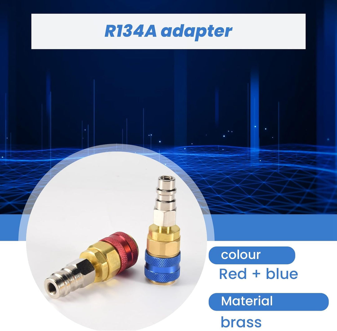 Hoch und Niedrig Seite Erweiterung Adapter R134A Freon Schnell Kupplung Adapter Automotive Klimaanla