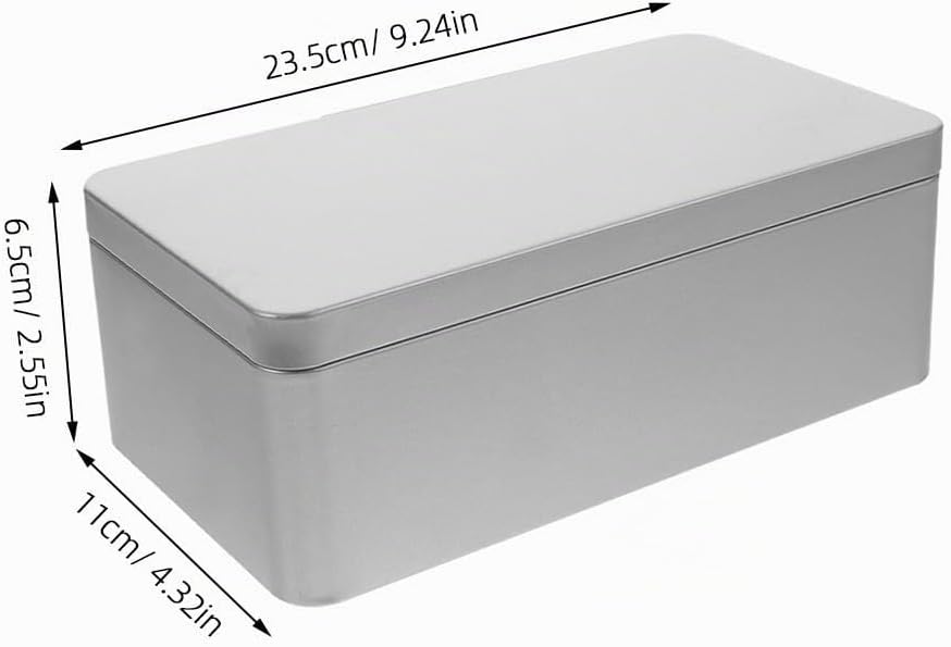 Zerodeko Blechschachtel Mit Deckel Rechteckige Weissblechdose Teedose Für Teebeutel Aufbewahrungsbox