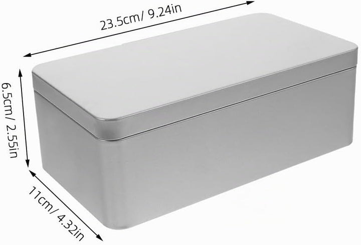 Zerodeko Blechschachtel Mit Deckel Rechteckige Weissblechdose Teedose Für Teebeutel Aufbewahrungsbox