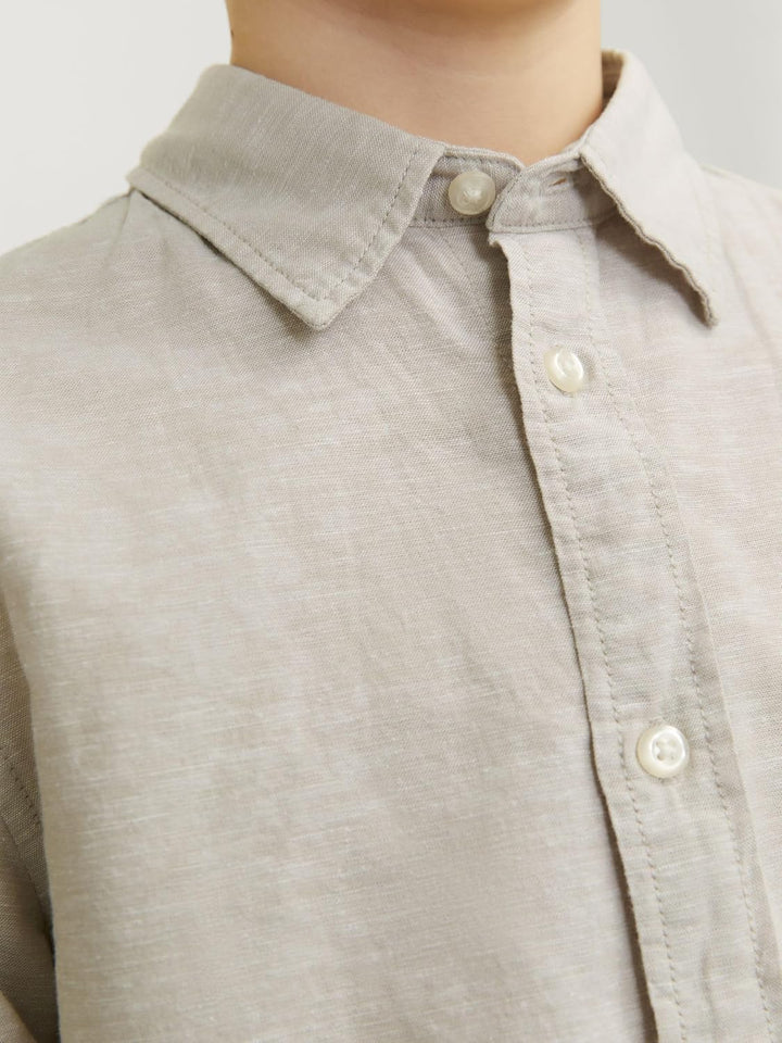JACK & JONES Boy Oberhemd Oberhemd Junior 128 Crockery, 128 Crockery