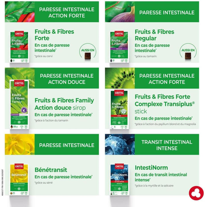 Ortis Frutta&Fibre Forte Integratore Transito Intestinale 24 Compresse