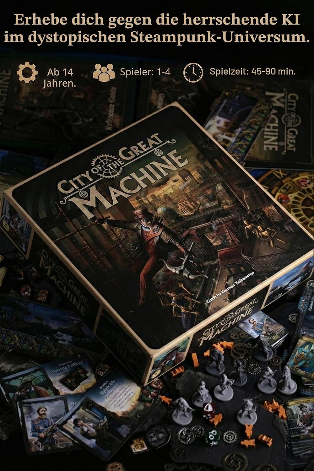 Crowd Games - City of The Great Machine - Brettspiel - Ab 14 Jahren - 1-4 Spieler - Englische Versio
