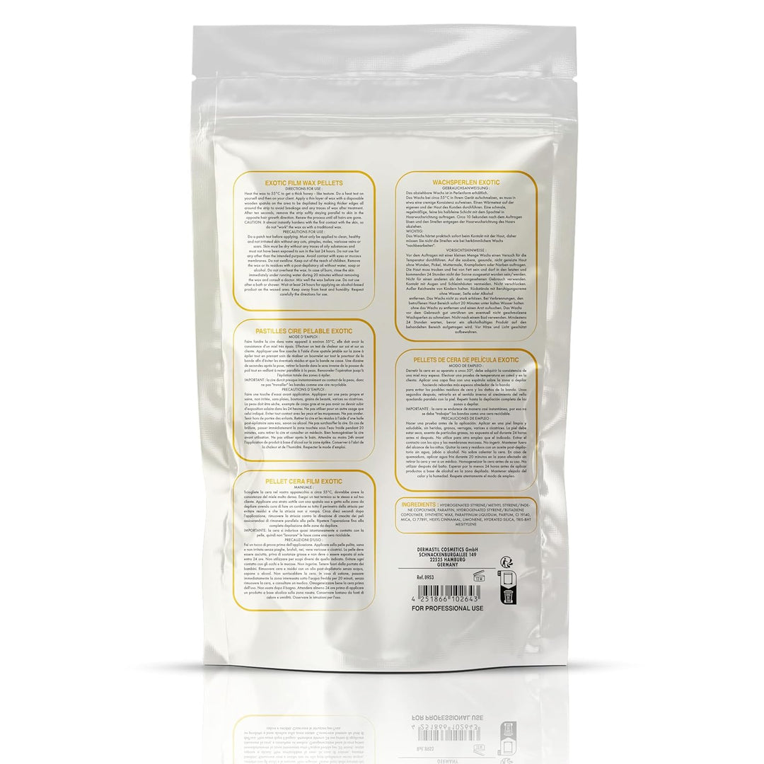 800 Gramm Dermawax Exotic Hypoallergen Waxing Perlen zur Haarentfernung Augenbrauen Gesicht Intim Bi