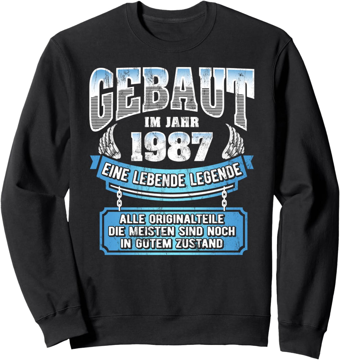 37 Geburtstag Geschenk Lustig Gebaut Im Jahr 1987 Sweatshirt
