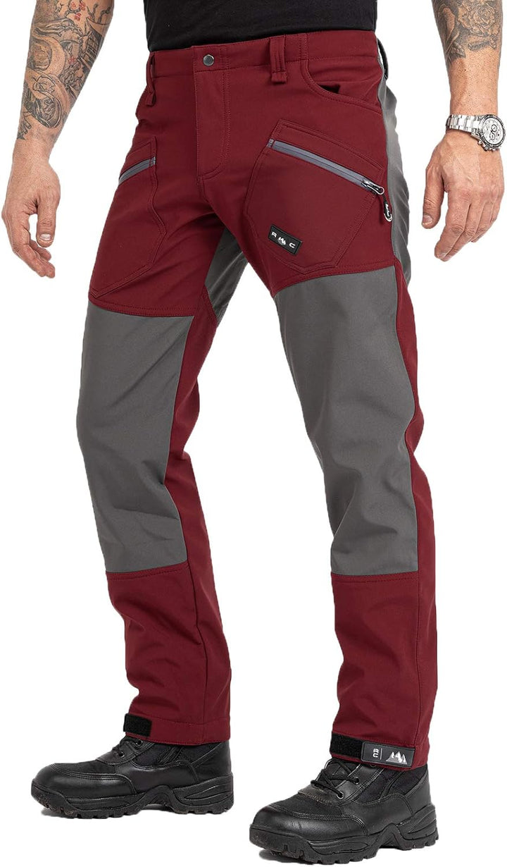 Rock Creek Herren Softshell Hose Wanderhose H-245 S Weinrot, S Weinrot