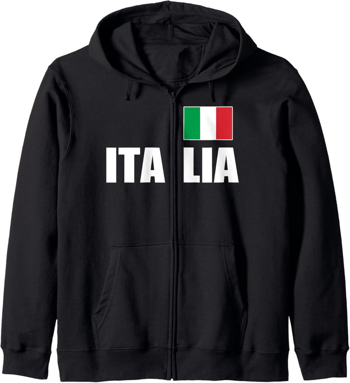 Italia Flag Italian Italy Italiano Home Family Heritage Kapuzenjacke