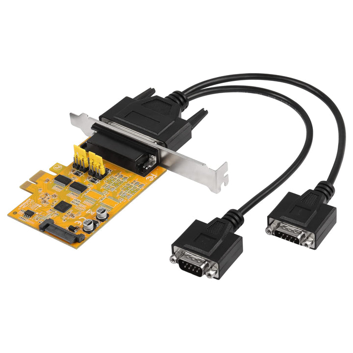 CERRXIAN PCIE auf 2 Port RS232 Erweiterungskarte, DB9 Dual Channel PCIe X1 AX99100 Erweiterungskarte