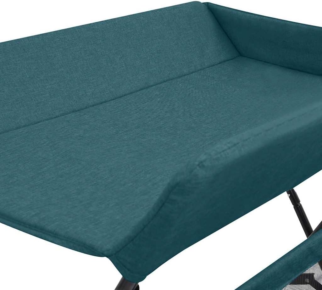 vidaXL Wickeltisch mit seitlichen Staufächern Zusammenklappbar Wickelauflage Kommode Mulde Unterlage
