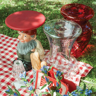 Kartell 883195 Gartenzwerg-Hocker Gnome Attila, gold, 40 x 44 x 40 cm, Attila
