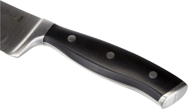 BALLARINI Savuto Nero Santokumesser, Klingenlänge 18 cm, Deutscher Edelstahl, Ergonomischer Kunststo
