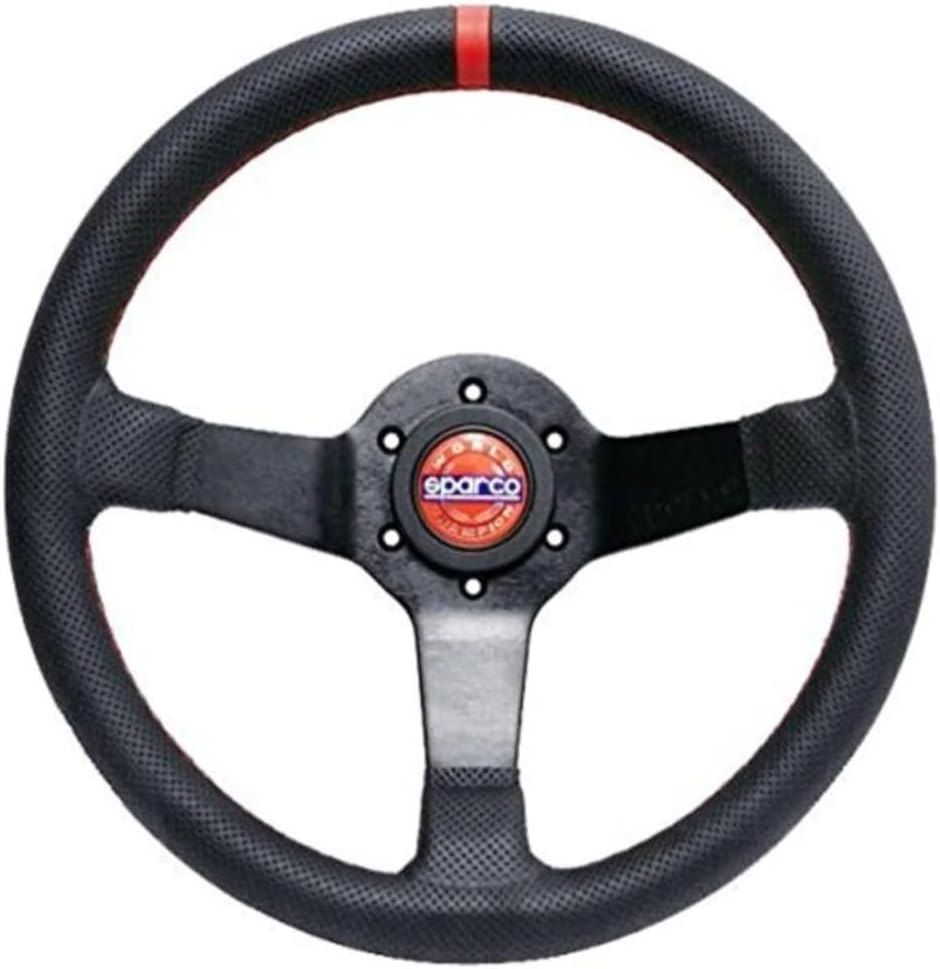Sparco Universal Lenkrad Champion - Schwarz Leder - Durchmesser 330mm