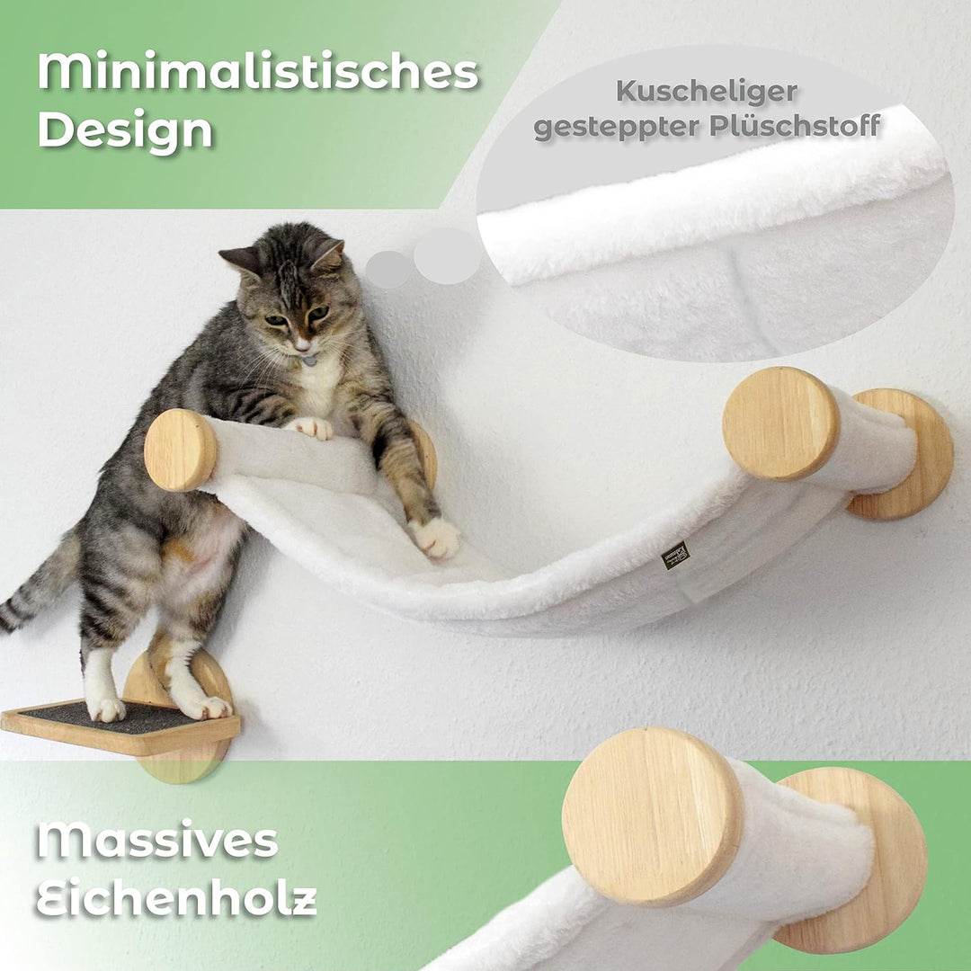 Katzenhängematte zur Wandmontage, ECO Katzenbett Katzen Hängematte für die Wand, zur Erweiterung Ein