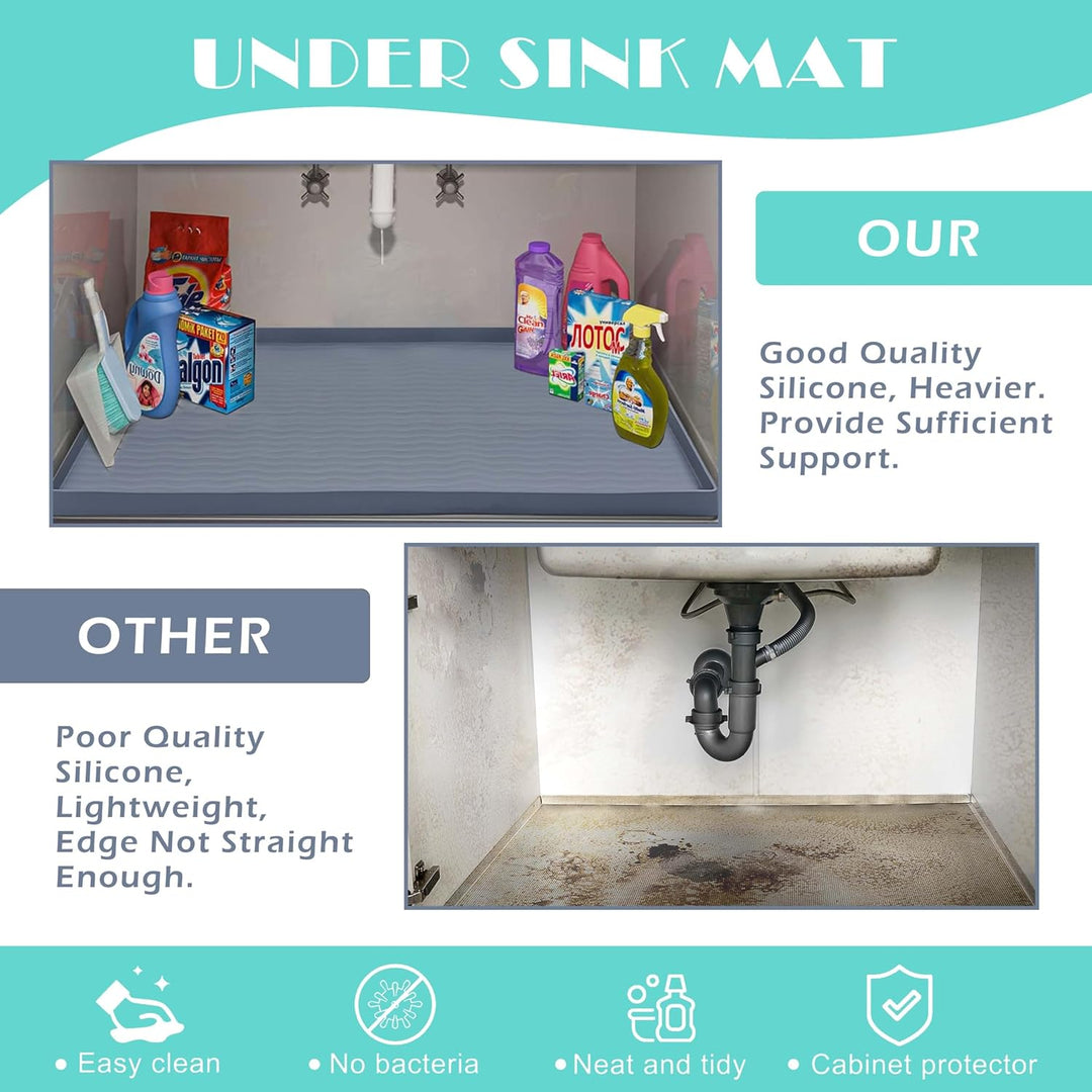 URMONA 35 B x 55 L cm Küchenschrank Silikon Unterlage, Küche Aufbewahrung &amp; Organisation, Regalschut