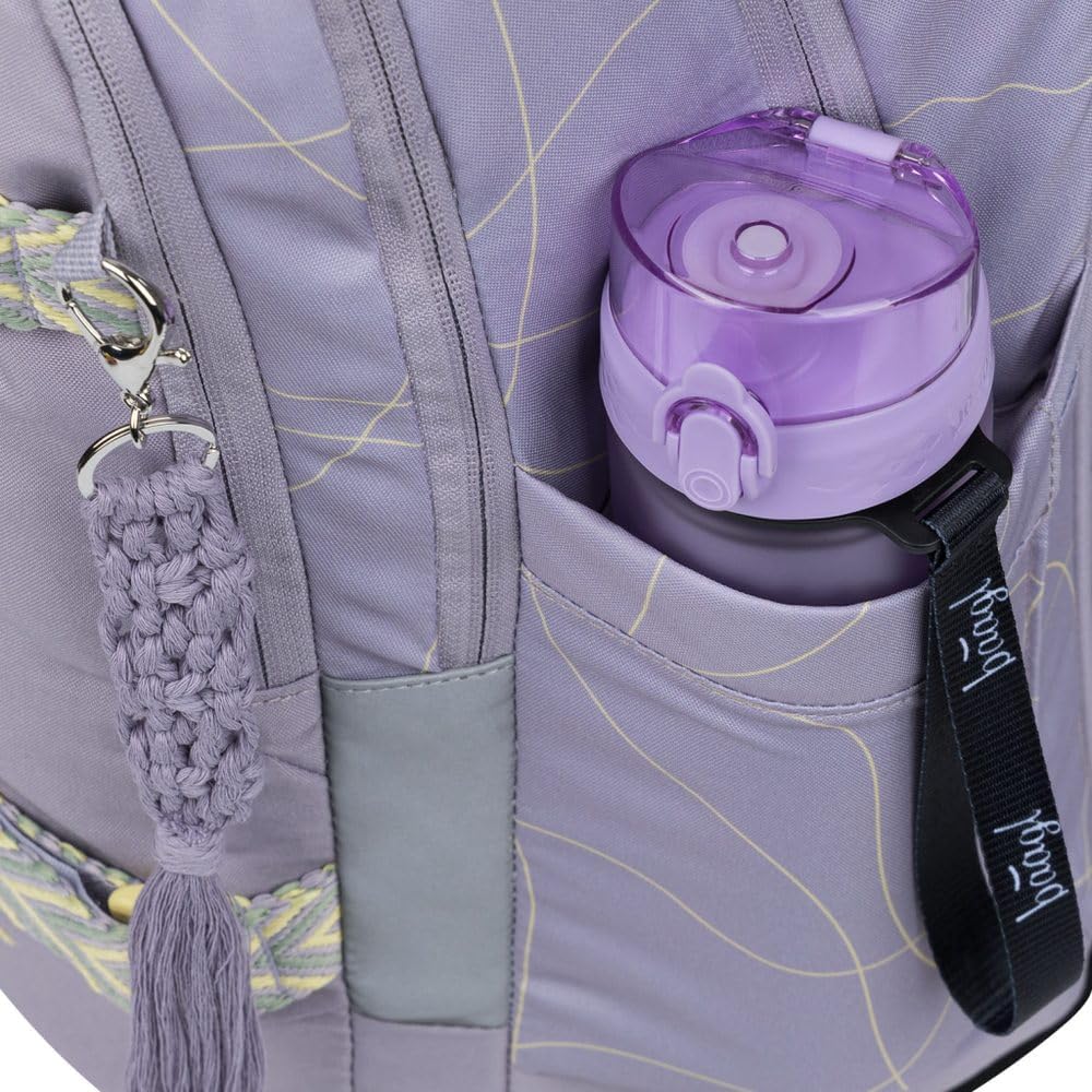 Baagl Schulrucksack Set Mädchen Teenager 3 Teilig Skate MAX 30l - Mishmash | Der ergonomische Schulr