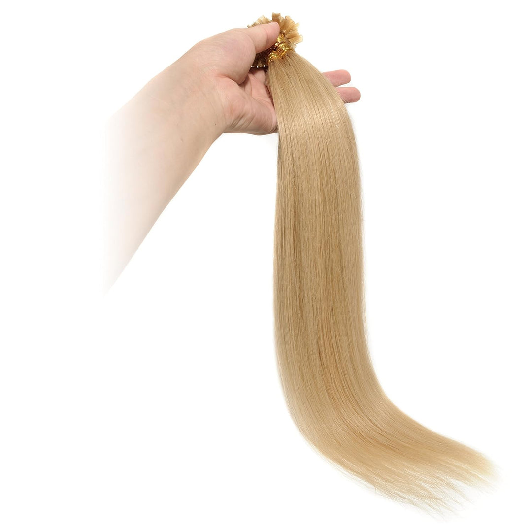 SEGO Bondings Extensions Echthaar 0.5g/Strähnen Haarverlängerung Keratin U-Tip 100% Human Hair 100 S
