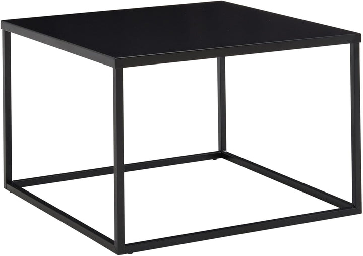 FineBuy Couchtisch 60x60x40 cm Metall Wohnzimmertisch Industrial Schwarz, Sofatisch Quadratisch, Lou