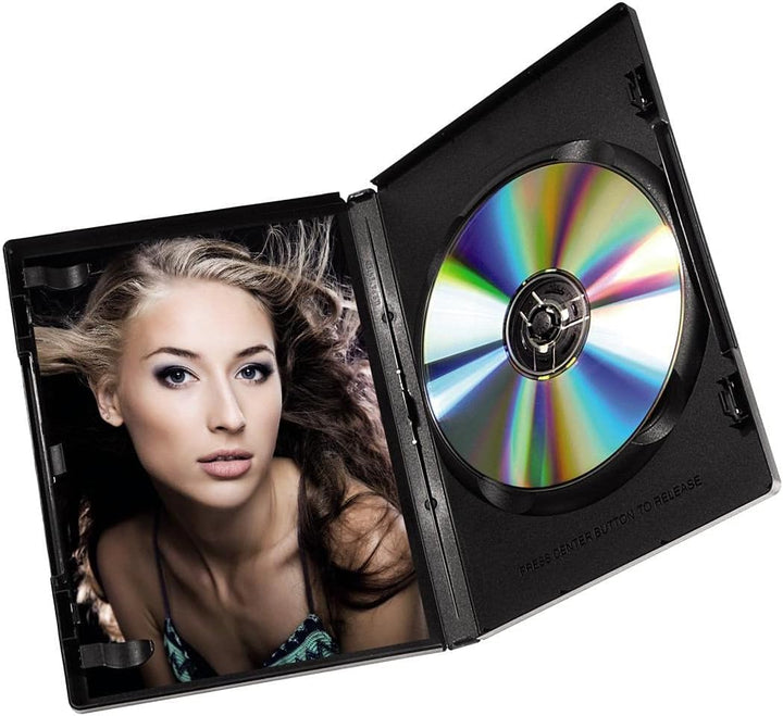 Hama DVD-Hüllen (auch passend für CDs und Blu-Rays, mit Folie zum Einstecken des Covers) 30er-Pack,