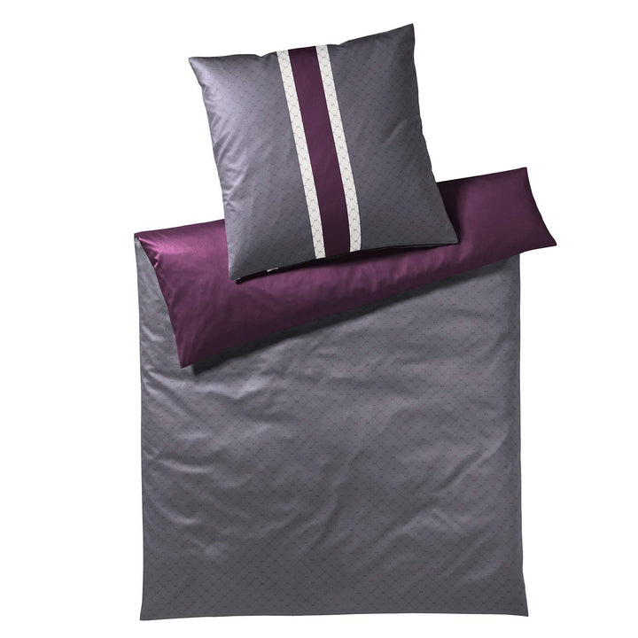 Joop! Bettwäsche Signature Gloomy Darks 1 Bettbezug 200 x 200 cm + 2 Kissenbezüge 80 x 80 cm, 1 Bett