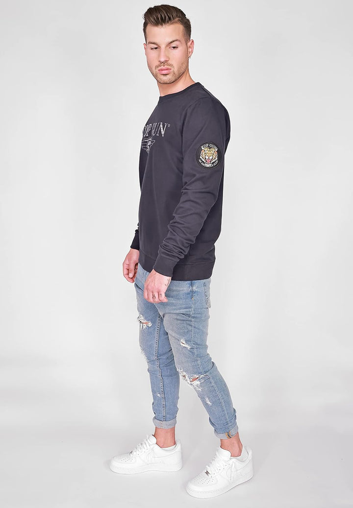 Top Gun Herren Sweater Tg20213005 Navy,4XL