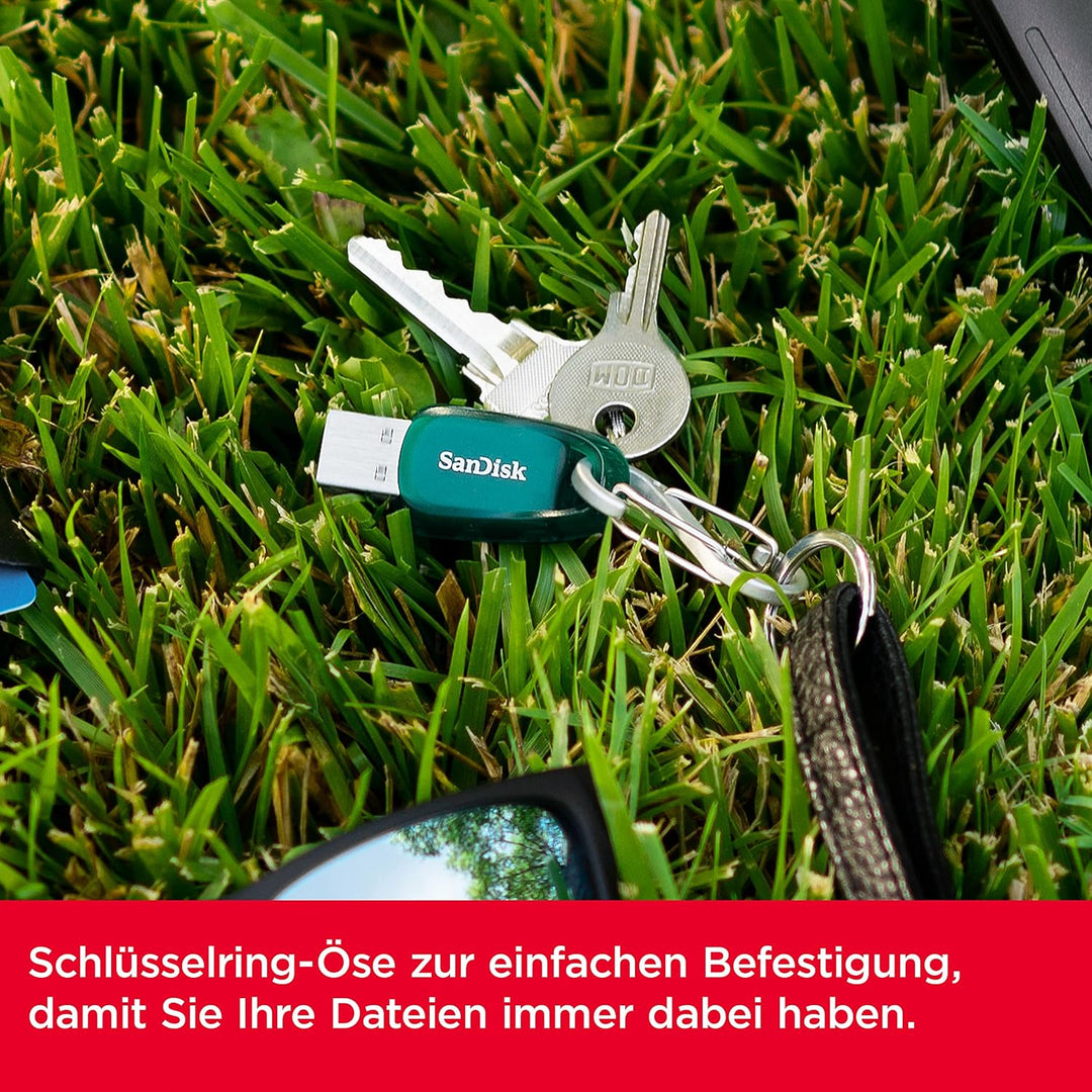 SanDisk Ultra Eco USB 3.2 Flash-Laufwerk 256 GB (Lesegeschwindigkeit bis 100 MB/s, RescuePRO Deluxe,