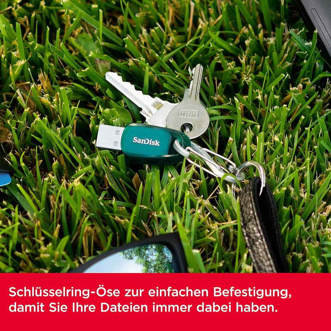 SanDisk Ultra Eco USB 3.2 Flash-Laufwerk 256 GB (Lesegeschwindigkeit bis 100 MB/s, RescuePRO Deluxe,
