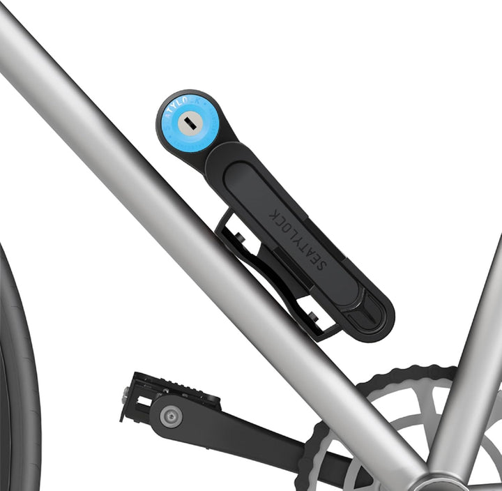 FoldyLock Compact Fahrrad Faltschloss – Patentiertes Testsieger Fahrradschloss mit Schlüssel und Hal