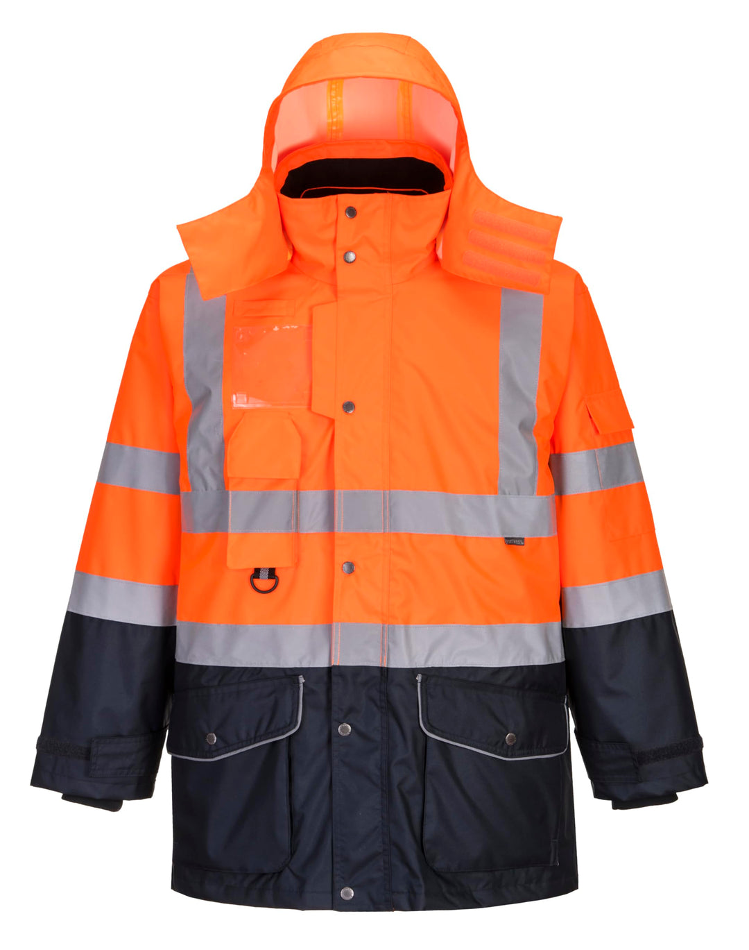 Hi-Vis 7in1 Contrast Jacket - Color: OrNa - Talla: XL XL Orange, XL Orange