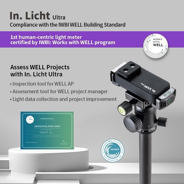 In.licht Ultra Professionelles Spektrometer & Lichtmessgerät (Well Zertifiziert) – Handheld Messung