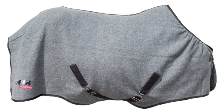 Karlslund Wolldecke Wool Rug, Schwarz, k420