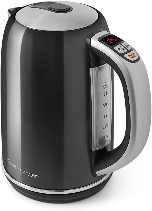 Riviera & Bar BT549A Wasserkocher mit variabler Temperatur Serena 1,7 l Platinum