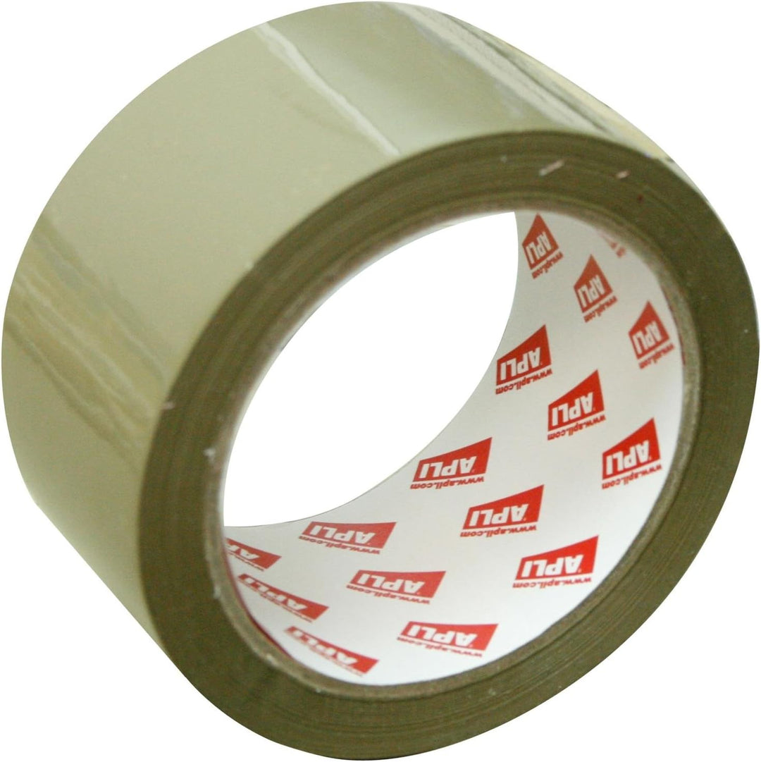 APLI Packung mit 36 Rollen ohne Lärm, 48 mm x 66 m, 28 µm, Acrylbraun