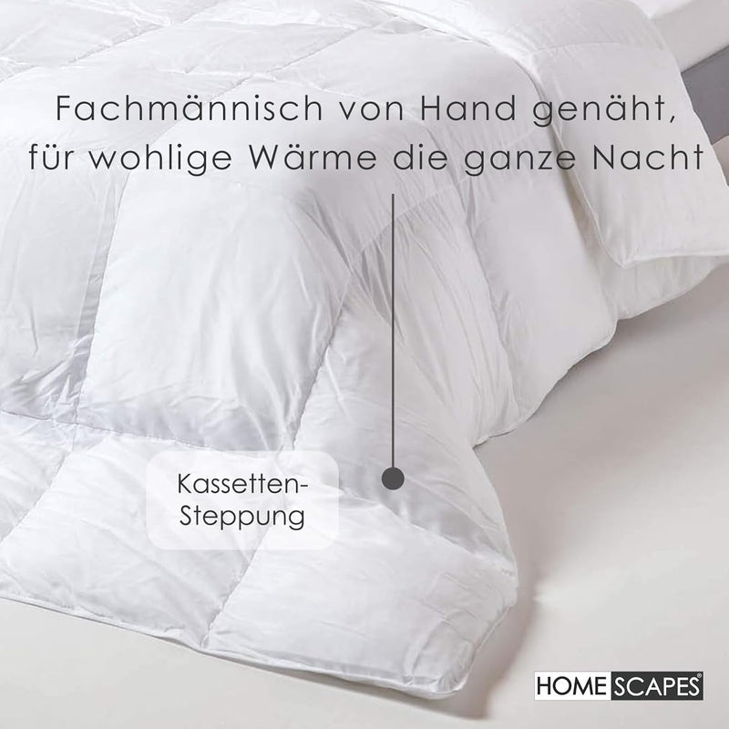 Homescapes extra weiche Vier-Jahreszeiten-Bettdecke, 135 cm x 200 cm, 2-Decken-System (Wärmeklasse 2