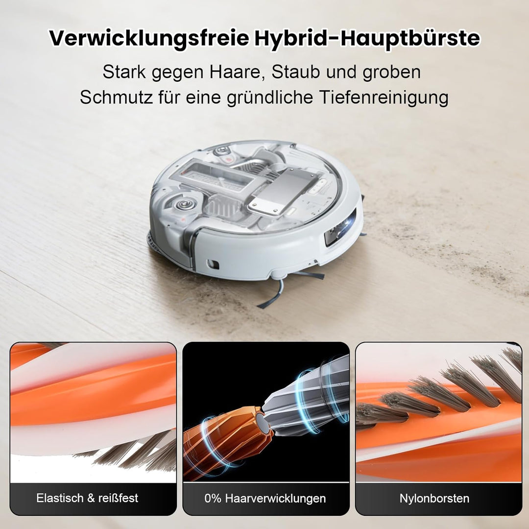 20 Stück Zubehör für DJI ROMO P/Romo S/RomoA Saugroboter, 2 Hauptbürste, 4 Staubbeutel, 4 Wischpads,