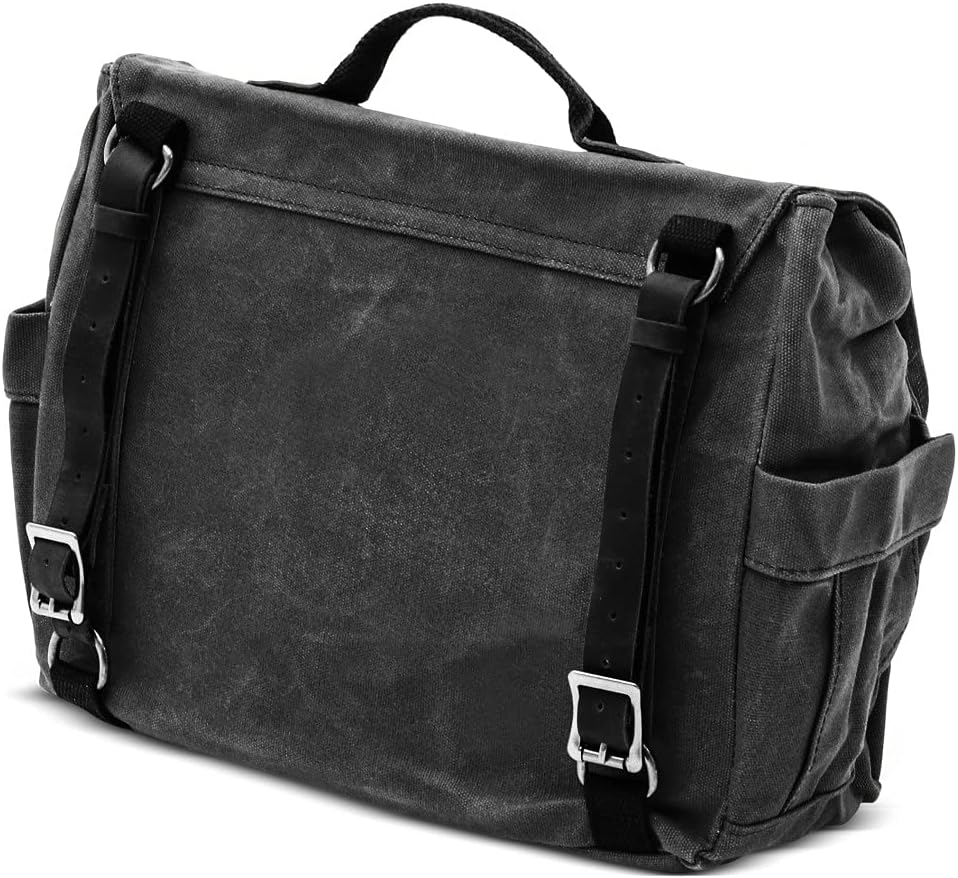 Motorrad Satteltasche Canvas mit Innentasche CV1 Seitentasche schwarz