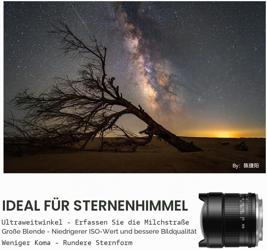 TTArtisan 10mm f2.0 Fuji X Mount schwarz/Black Schwarz 10 mm F2, Schwarz 10 mm F2