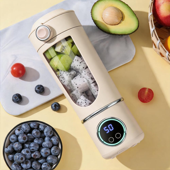 Gohytal Tragbarer Mixer, Kleine Mixer für Smoothie und Shakes, 700ML Mini-Standmixer, Kleiner Entsaf