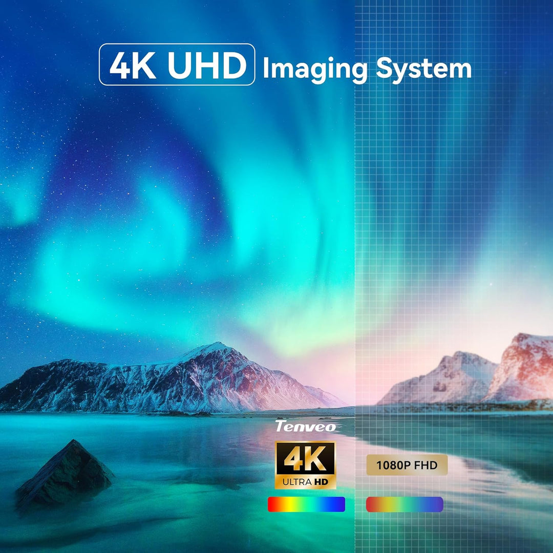 Tenveo 4K PTZ-Kamera mit Bluetooth-Freisprecheinrichtung 12-facher optischer Zoom Konferenzkamera We