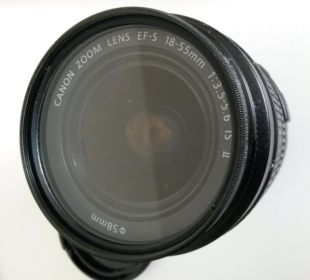 Canon EF-S 18-55mm F3.5-5.6 IS II Universalzoom-Objektiv (58mm Filtergewinde) schwarz Single, Single