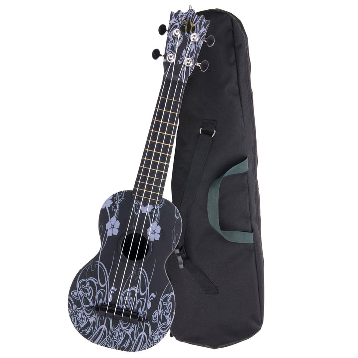 Classic Cantabile BeachBuddy "Black Beauty" Sopran Ukulele aus ABS Material (Uke, Hawaii Gitarre, PV