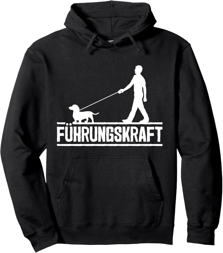 Führungskraft Hund Dackel Führen Hundebesitzer Pullover Hoodie